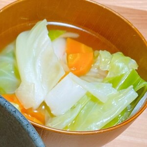 幼児食☆キャベツと人参とソーセージのコンソメスープ